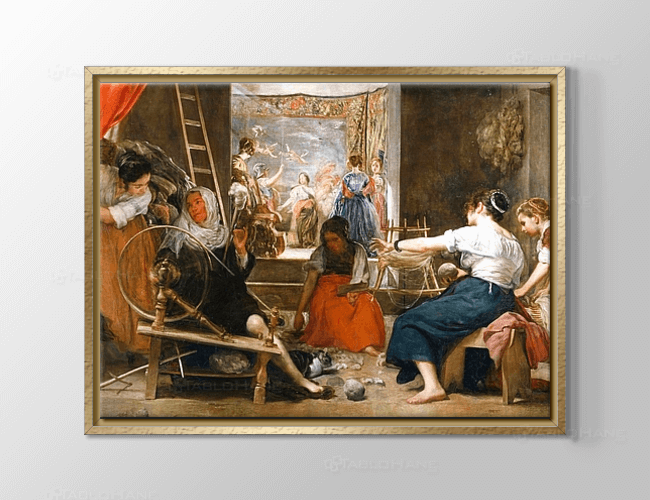 Diego Velazquez Dokumacı Kadınlar Tablosu Las Hilanderas Tablohane