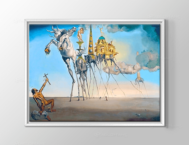 Salvador Dali Aziz Anthony'nin Baştan Çıkışı Tablosu - The Temptation of Saint Anthony