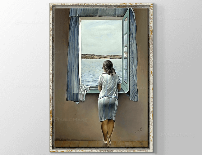 Woman at the Window - Camdan Bakan Kadın