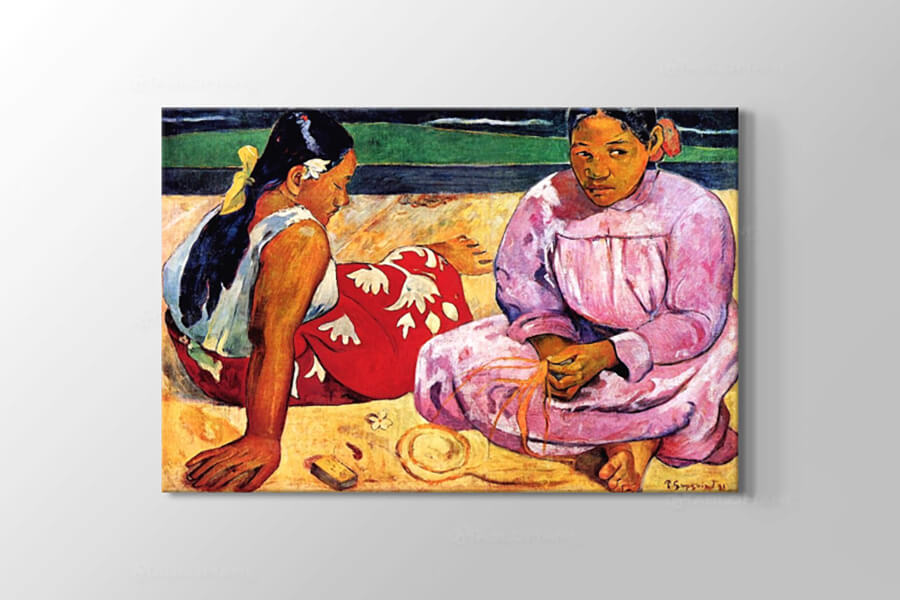Paul Gauguin: Tahitili Kadınlar Otururken Tablosu