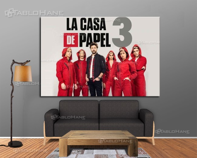 La Casa de Papel Kanvas Tabloları