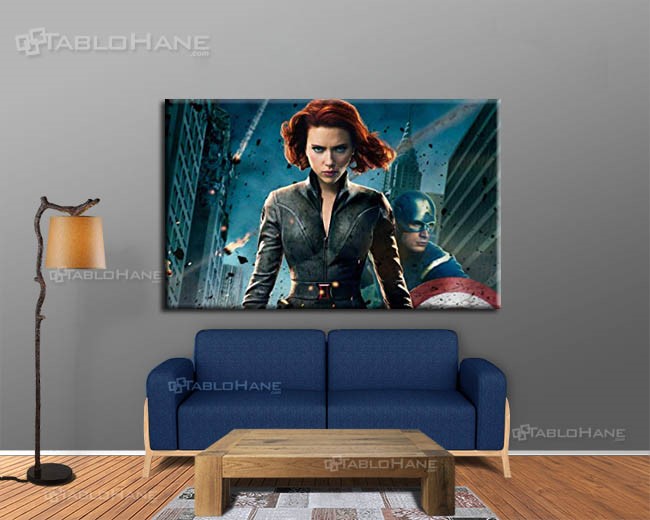 Kanvas Tablolarla  Yenilmezler (Avengers) : Black Widow / Natasha Romanoff
