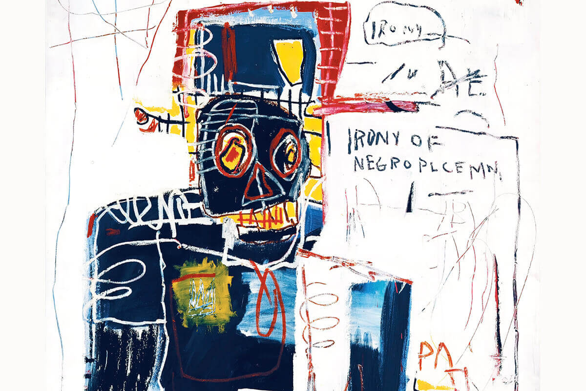 Jean-Michel Basquiat : Irony of Negro Policeman Tablosu