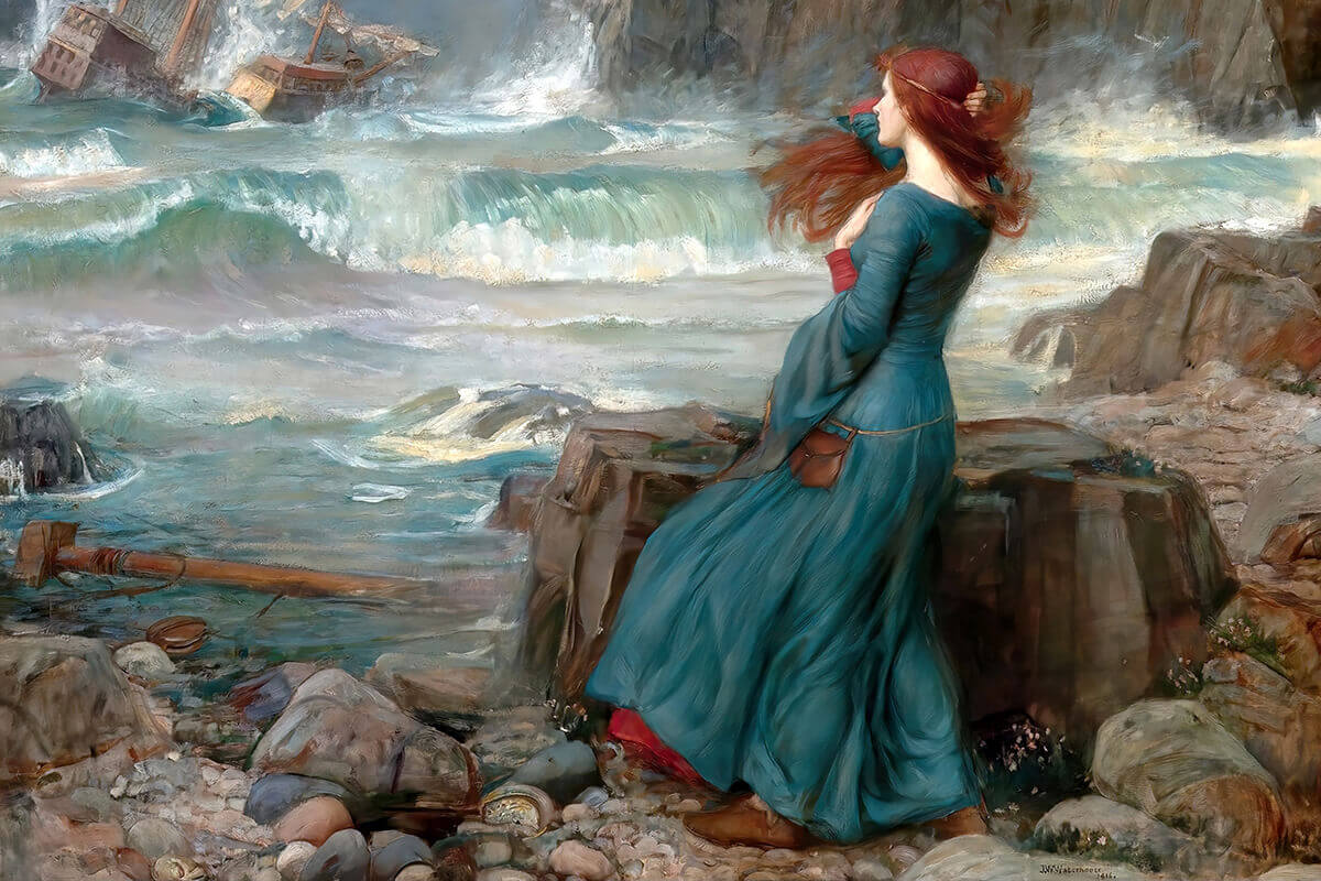 John William Waterhouse: Miranda Tablosu