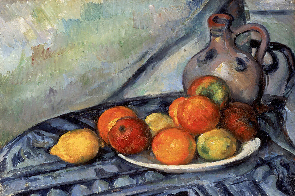 Paul Cezanne - Elmalı Natürmort Tablosu