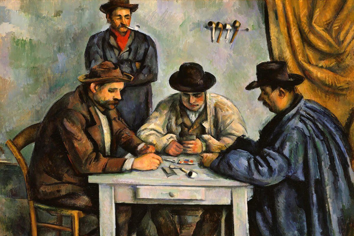 Paul Cezanne - Kağıt Oynayanlar Tablosu