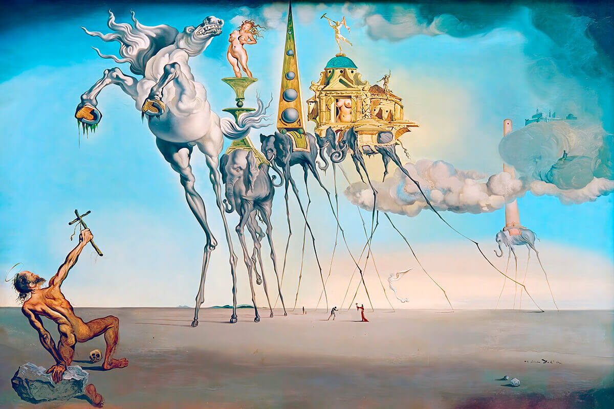 Salvador Dali : Aziz Anthony'nin Baştan Çıkışı Tablosu - The Temptation ...