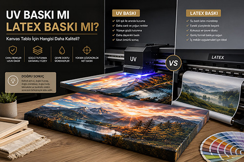 UV Baskı mı Latex Baskı mı? Kanvas Tablo İçin Hangisi Daha Kaliteli?
